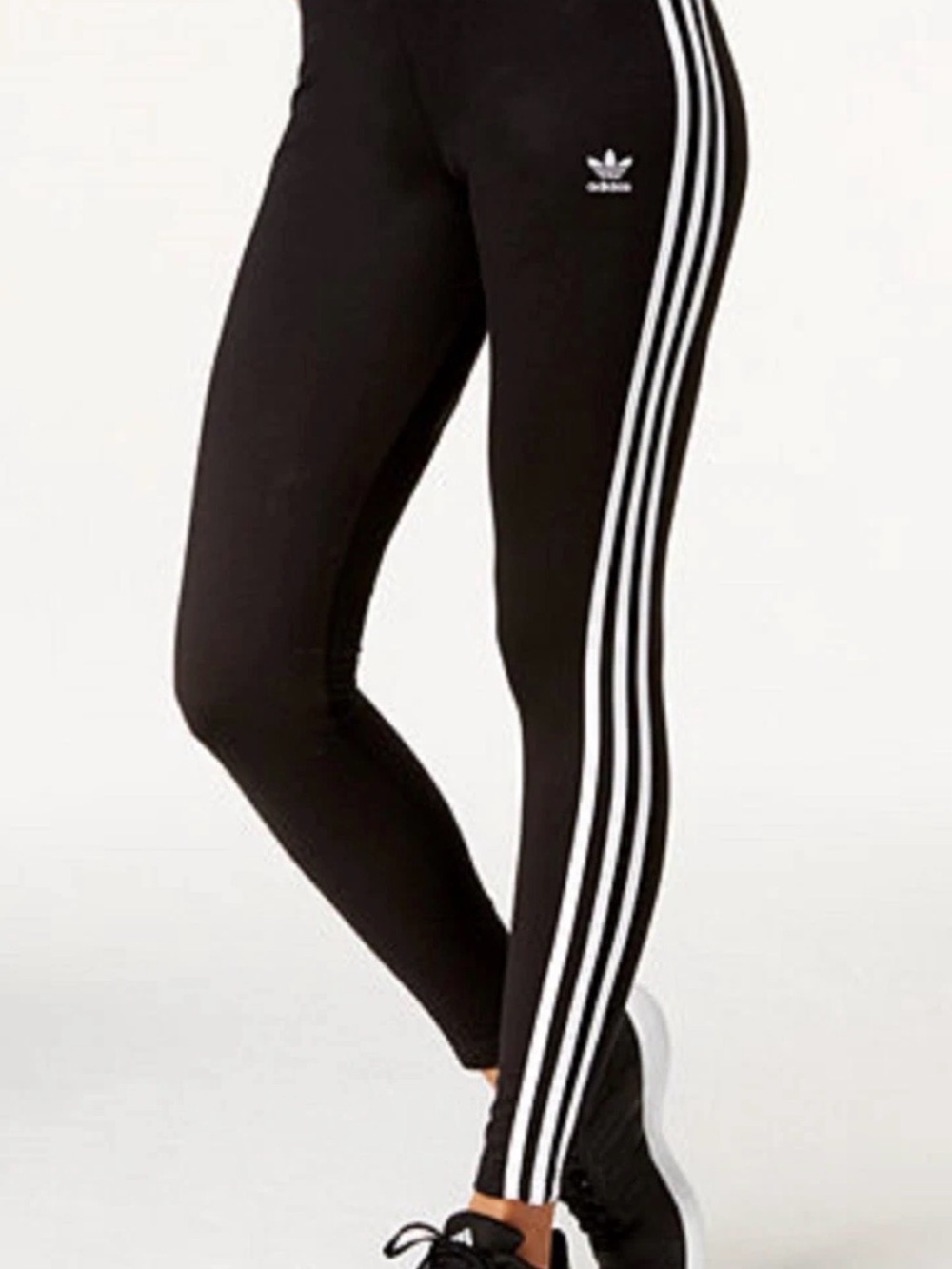 adidas Originals Adicolor Classics High Shine 3-Stripes Tights Black Medium NWT